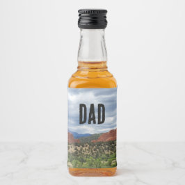 Anpassningsbar Garden of the Gods Pappa Gift Spritflaskor Etikett