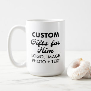 Anpassningsbar Gåvor till honom Classic White Mugg