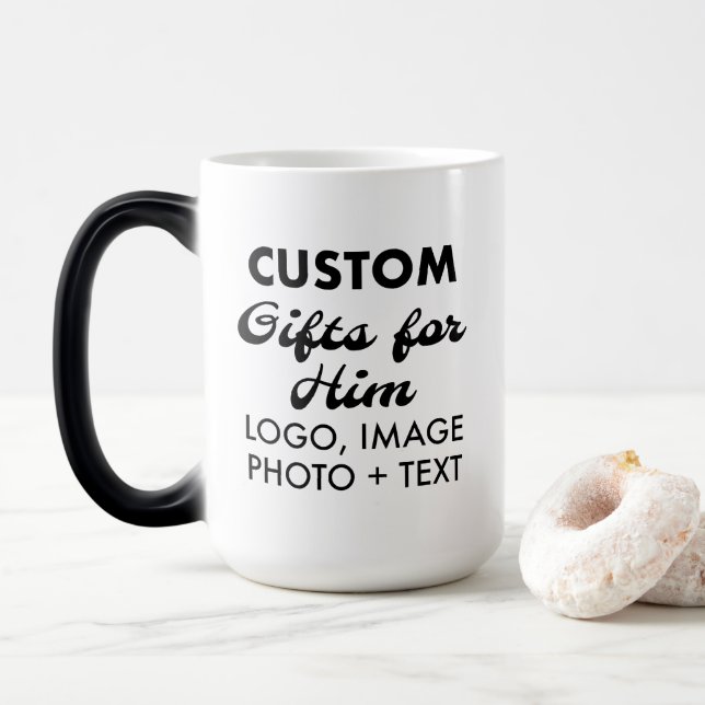 Anpassningsbar Gåvor till honom Magic Morphing Mug Magisk Mugg (Med munk)