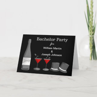 Anpassningsbar Gay Bachelor Party-inbjudan Inbjudan