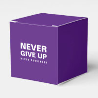 Anpassningsbar Ge Up lämnar aldrig Lila för Royal