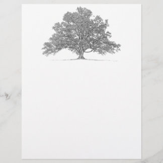 Anpassningsbar Genealogy Oak Träd Stationary