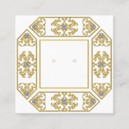 Anpassningsbar Geometric Filigree & Gem Stud Earri