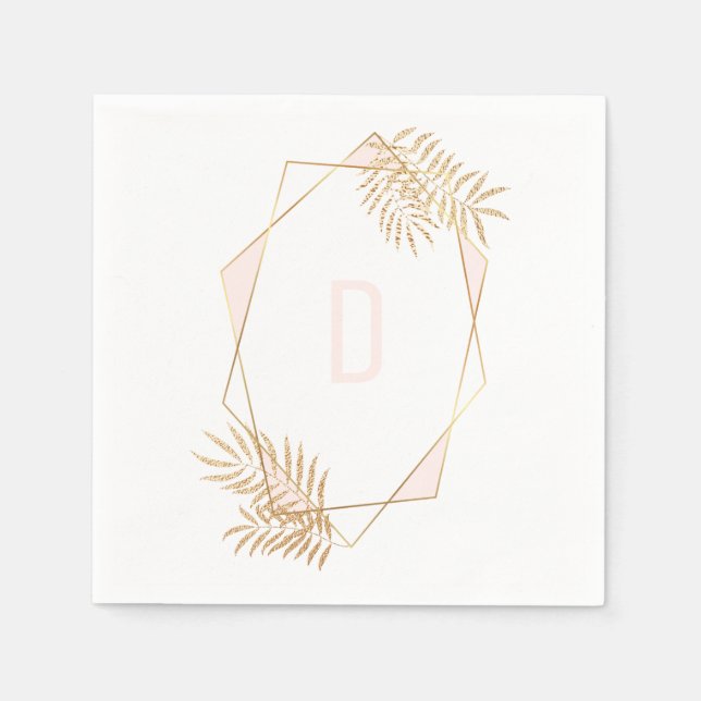 Anpassningsbar Geometric Napkin Pappersservett (Framsidan)