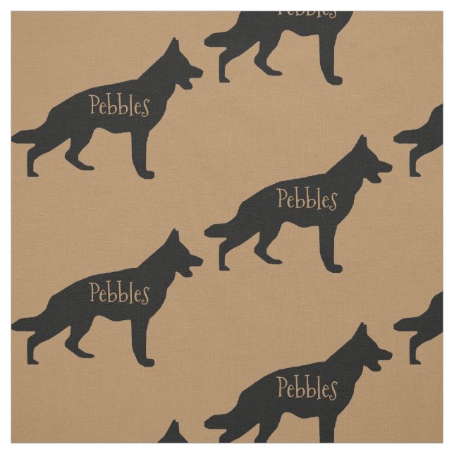 Anpassningsbar German Shepherd Hund Fabric Tyg (Provkarta)