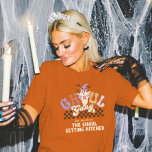 Anpassningsbar Ghoul Gang Halloween fest Bach Part T Shirt<br><div class="desc">Få redot att ta upp ett helvete med ditt fula gäng! De här skämtskjortorna från Halloween fest är perfekter för bachelorette, flickors nätter ut eller Halloween firande. De här matchande anpassningsbarna med superskoj-fraser kommer att lägga till en aning fläckig roligt till din flickgruppsamling eller till och med till bach party....</div>