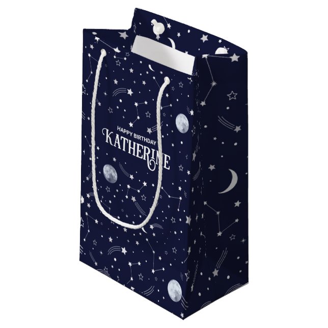 Anpassningsbar Gift Bag - Celestial Minimalist Col (Framsidan Vinklad)
