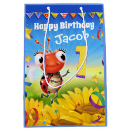 Anpassningsbar Gift Bag för pojkens första födelse