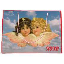 ANPASSNINGSBAR GIFT BAG TWIN ÄNGLAR XOXO