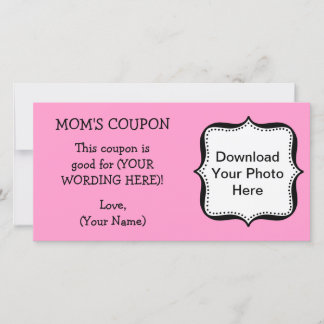 ANPASSNINGSBAR GIFT COUPON FOR MAMMA