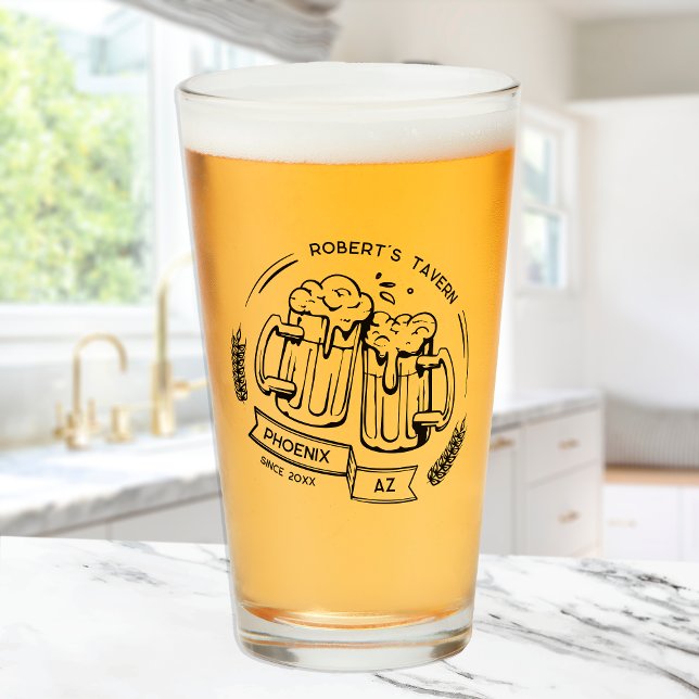 Anpassningsbar Gift for Beer Älskare Personlig Hom Glaskopp (Skapare uppladdad)