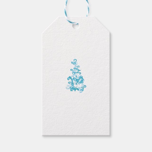 Anpassningsbar Gift-Märkre | Helgdag, metall och R Presentetikett (Framsidan)