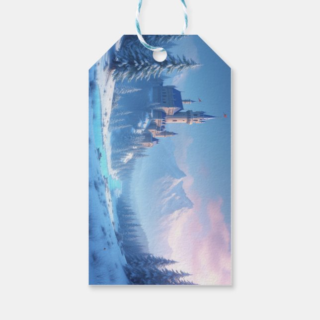 Anpassningsbar Gift-Märkre - Winter Presentetikett (Baksidan)