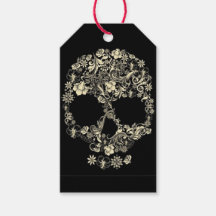 Anpassningsbar Gift Märkres FLOWERS SKULL
