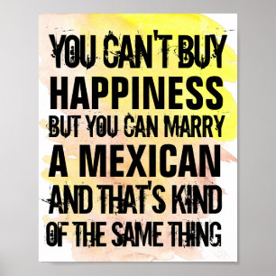 Anpassningsbar Gift Mexikan, Valfri Nationalitet R Poster