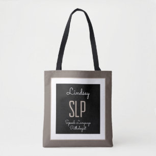 Anpassningsbar Gift! SLP (Tal-patologen) Tote Tygkasse