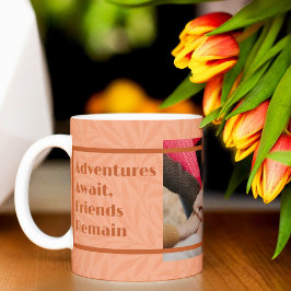 Anpassningsbar Gifts for Friends Flytta Away Orang Kaffemugg