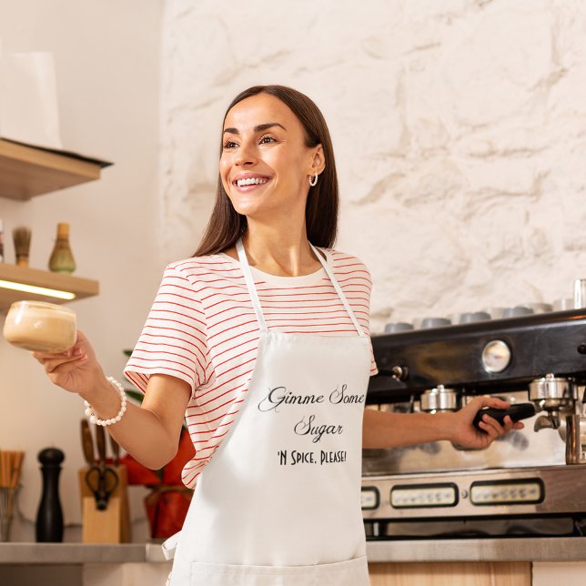 Anpassningsbar ・ Gimme lite socker Långt Förkläde (Skapare uppladdad)