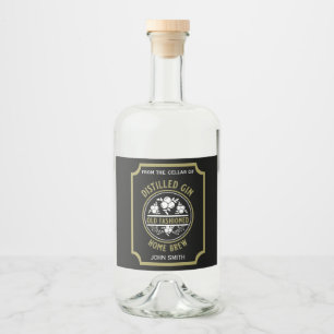 Anpassningsbar Gin Flaska Spritflaskor Etikett
