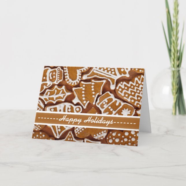 Anpassningsbar Gingerbag Card Helgkort (Framsida)