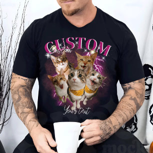 Anpassningsbar Girlkompis Ansikte Bootleg Rap T Shirt