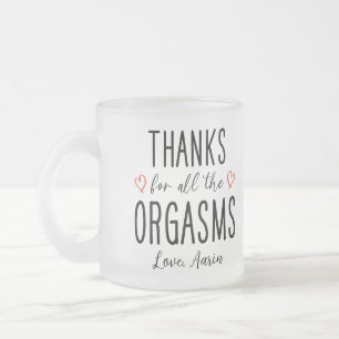 Anpassningsbar Girlkompis Gift, tack för alla Orga Frostad Glasmugg