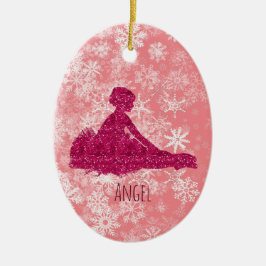 Anpassningsbar Girls Ballerina Dance Shoes Ornamen Julgransprydnad Keramik