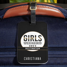 Anpassningsbar Girls Helg Girls Resa Vacation Bagagebricka