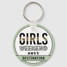 Anpassningsbar Girls Helg Girls Resa Vacation Nyckelring