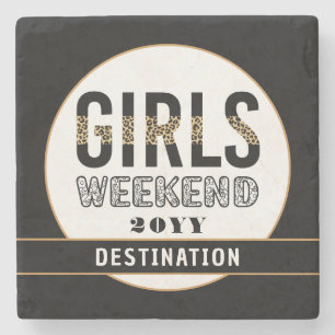 Anpassningsbar Girls Helg Girls Resa Vacation Stenunderlägg