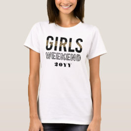 Anpassningsbar Girls Helg Girls Resa Vacation T Shirt