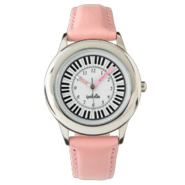 Anpassningsbar Girls Namn Glitter Strap Kids Watch Armbandsur