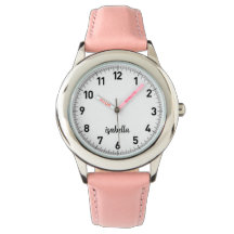 Anpassningsbar Girls Namn Glitter Strap Kids Watch