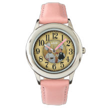 Anpassningsbar Girls Namn Glitter Strap Kids Watch