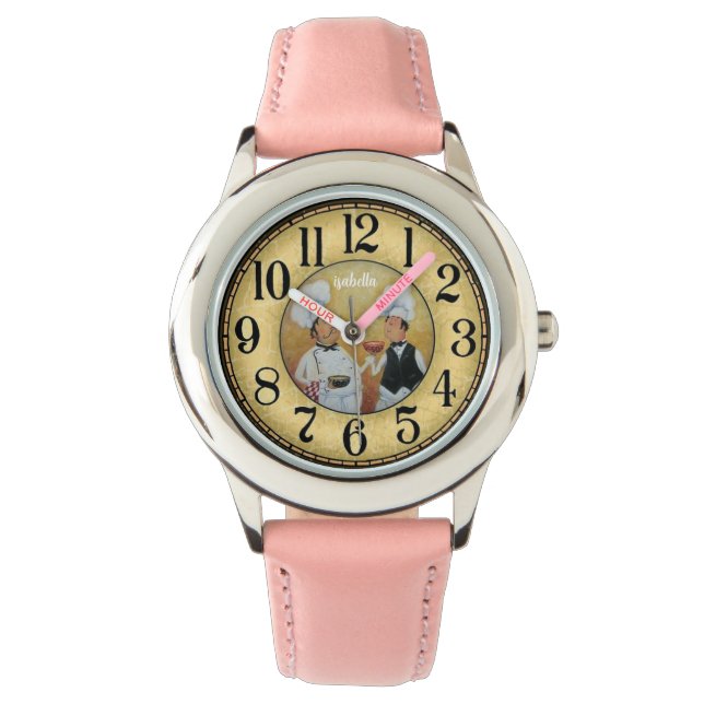 Anpassningsbar Girls Namn Glitter Strap Kids Watch Armbandsur (Framsida)