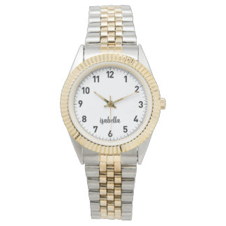 Anpassningsbar Girls Namn Glitter Strap Watch Armbandsur