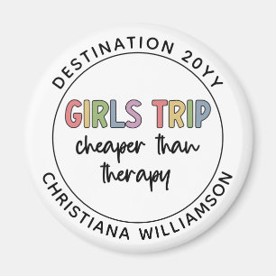 Anpassningsbar Girls Resa är billigare än Therapy  Magnet