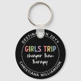 Anpassningsbar Girls Resa är billigare än Therapy  Nyckelring