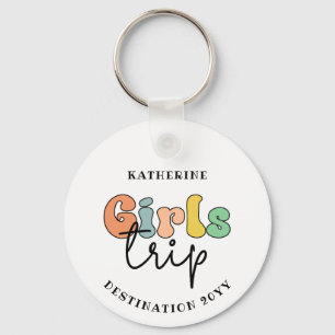 Anpassningsbar Girls Resa Cute Girls helg semest Nyckelring