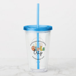 Anpassningsbar Girls Resa | Cute Girls helg semest Take Away Mugg