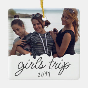 Anpassningsbar Girls Resa Girls helg Getaway Sou Julgransprydnad Keramik
