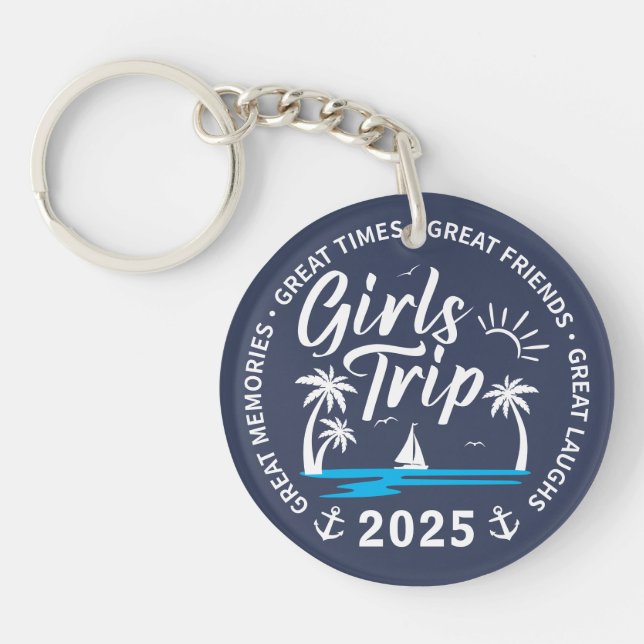 Anpassningsbar Girls Resa Group Matching Beach Vac (Framsidan)