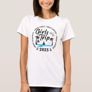 Anpassningsbar Girls Resa Group Matching Beach Vac T Shirt