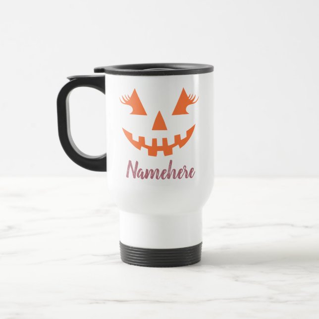 Anpassningsbar Girly Jack o lantern Pumpkin Hallow Resemugg (Vänster)