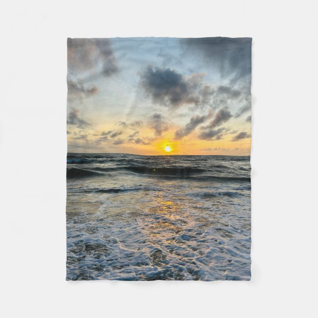 Anpassningsbar gjord /Lägg till bild och text Fleecefilt (Framsidan)