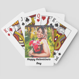 Anpassningsbar Glad Alla hjärtans dag-foto Casinokort