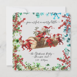 Anpassningsbar Glad helg Chic Rustik Vintage Ephem Inbjudningar