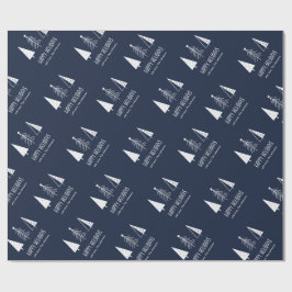 Anpassningsbar Glad helg Festive Spruce Presentpapper