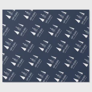 Anpassningsbar Glad helg Festive Spruce Presentpapper
