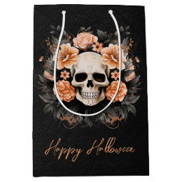 Anpassningsbar Glam Blommigt Skull Halloween
